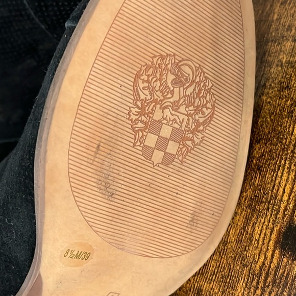 VINCE CAMITO - Suede Exposed Ankle Booties - Picture 4 of 11